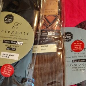 Fusion Hair Tip Silky Straight Human Hair Extension - Brown (18-20")